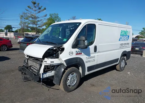 2019 Ram Promaster 1500 Low Roof 136 Wb из США, поврежденный, VIN 3C6TRVAG0KE544320